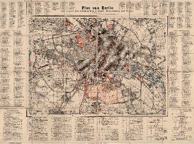 Historischer Alt-Berliner Stadtplan von 1888