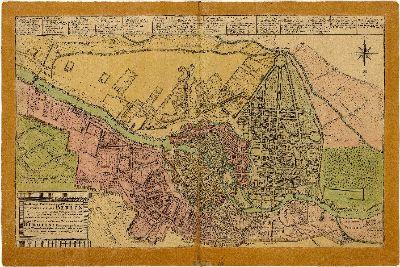 Historischer Alt-Berliner Stadtplan von 1738