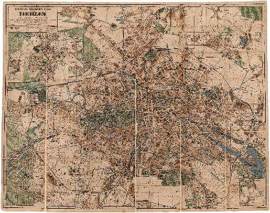 Historischer Alt-Berliner Stadtplan von 1900