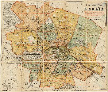 Historischer Alt-Berliner Stadtplan von 1874
