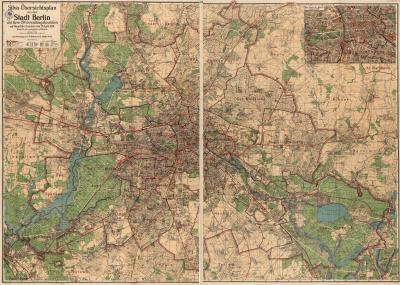 Historischer Alt-Berliner Stadtplan von 1925