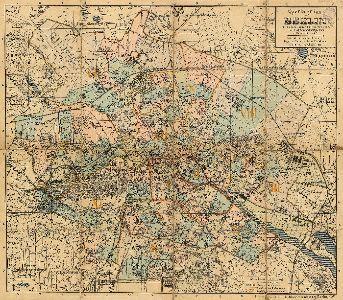 Historischer Alt-Berliner Stadtplan von 1910