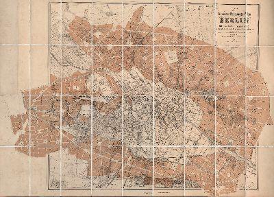 Historischer Alt-Berliner Stadtplan von 1863