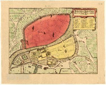 Historischer Alt-Berliner Stadtplan von 1652