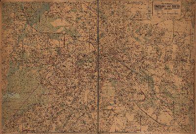 Historischer Alt-Berliner Stadtplan von 1947