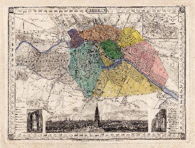 Historischer Alt-Berliner Stadtplan von 1832