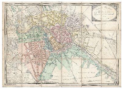 Historischer Alt-Berliner Stadtplan von 1810